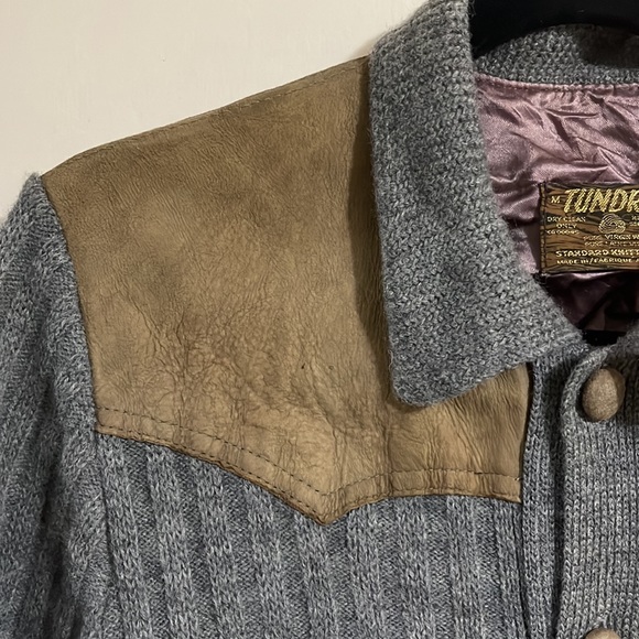 Tundra Wool and Leather Cardigan - Picture 6 of 11